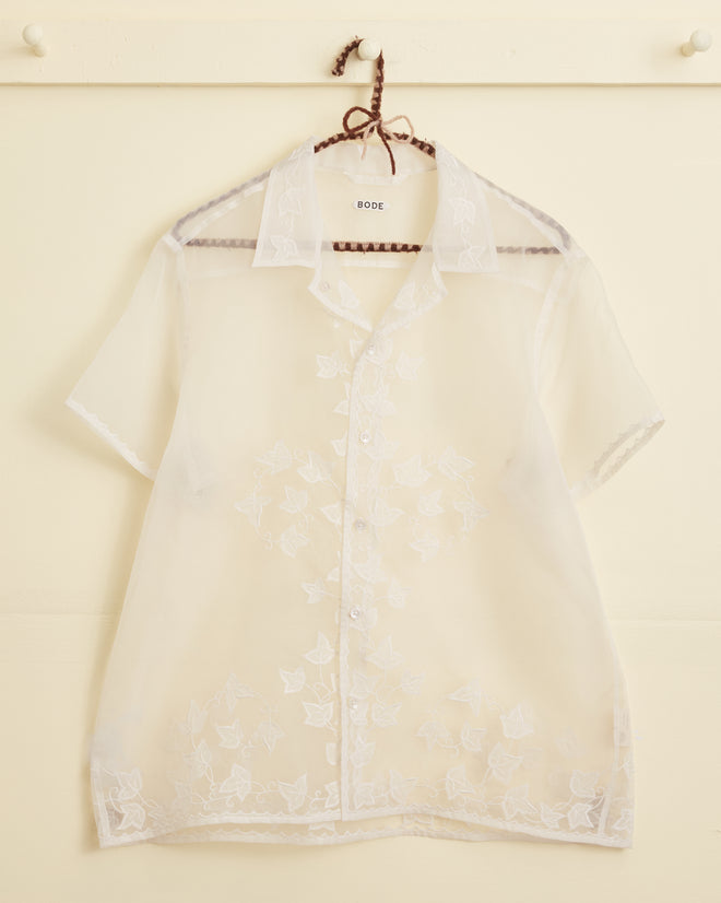 Ivy Appliqué Short Sleeve Shirt MENS SHIRTS BODE New York