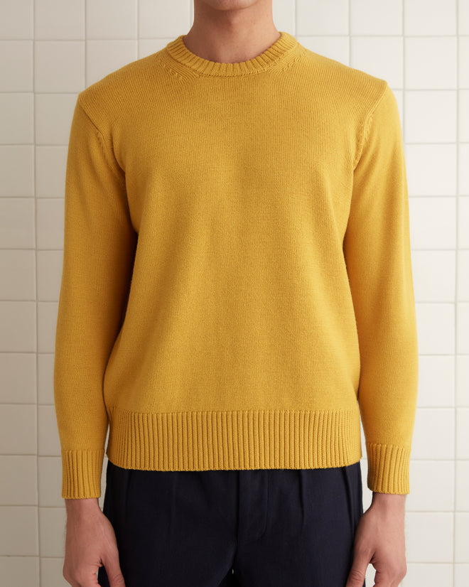 Juniper Sweater - Gold MENS KNIT TOPS BODE New York