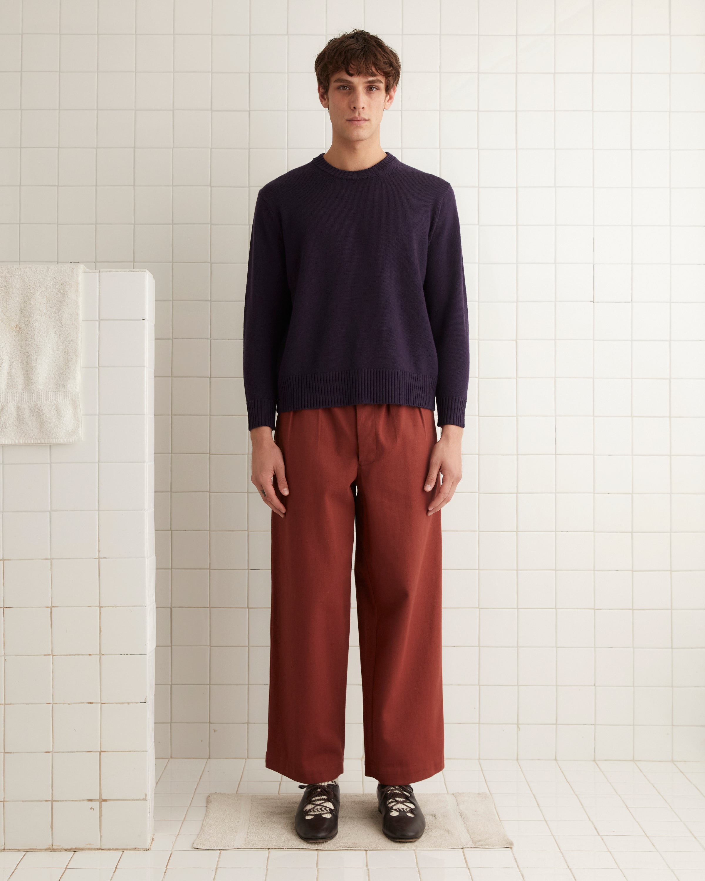 Juniper Sweater - Dark Purple – BODE