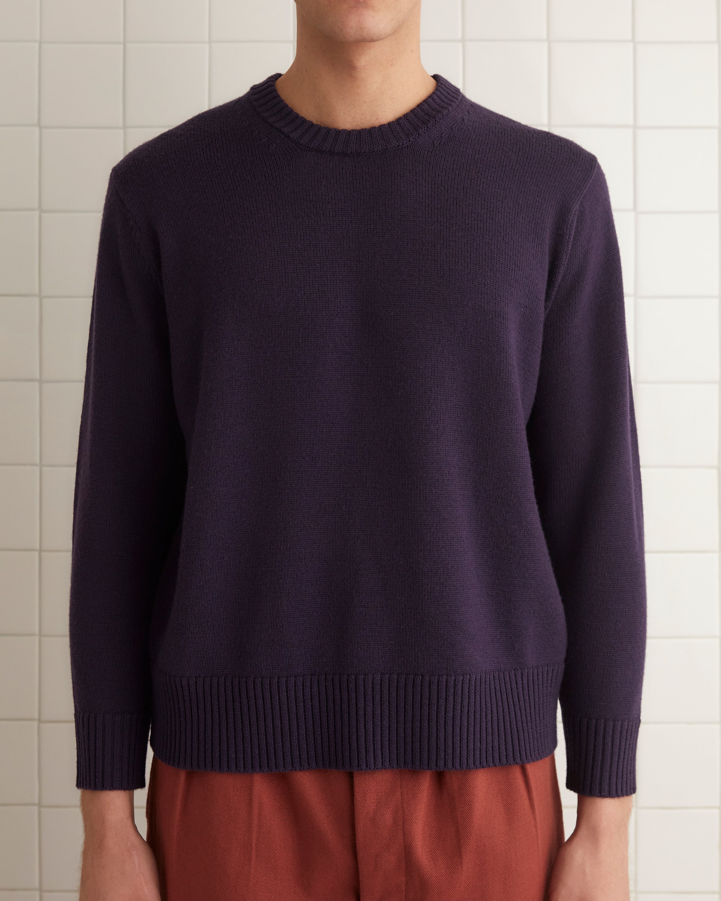 Juniper Sweater - Dark Purple – BODE