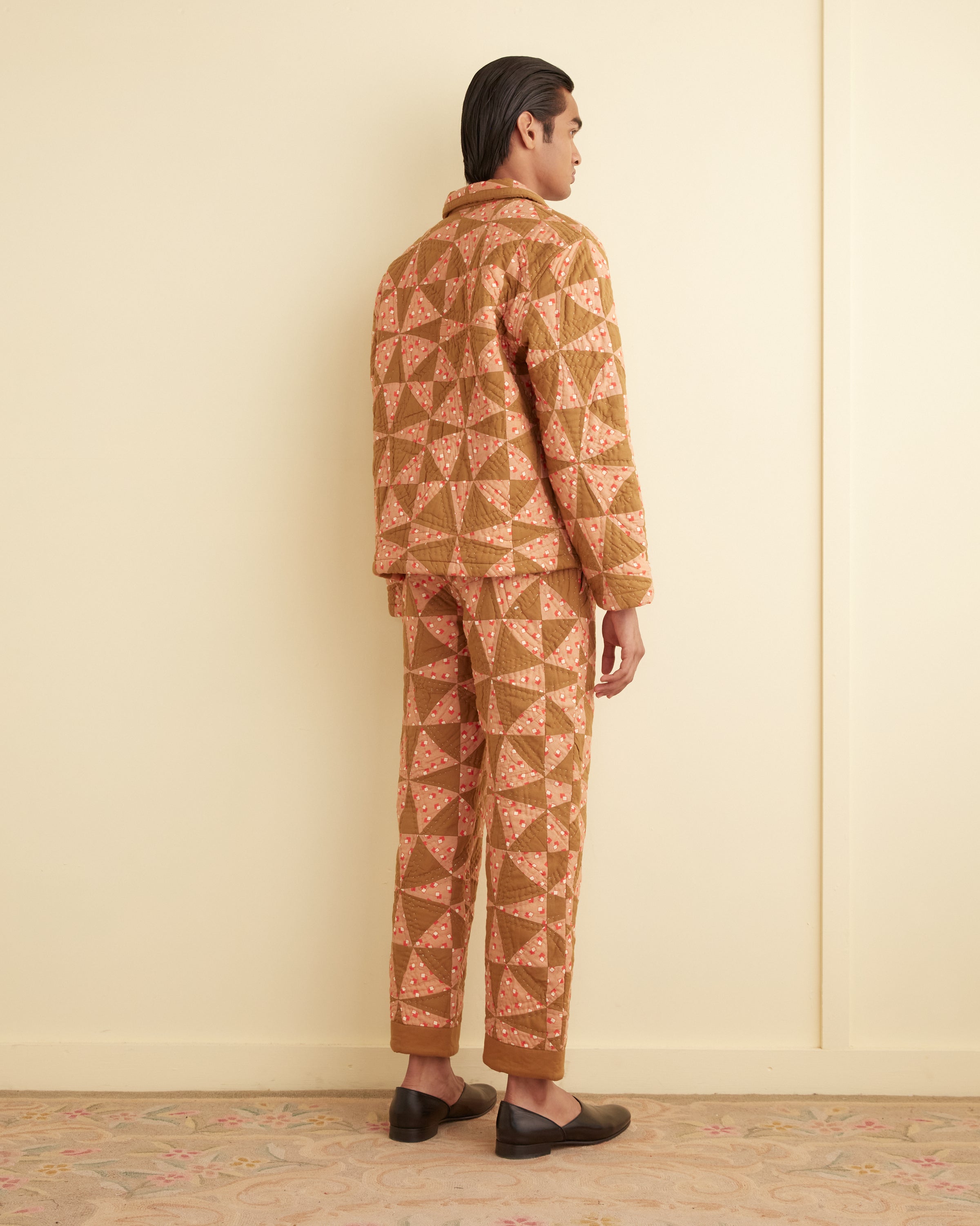 Sillage アンティークキルトパッチワーク　ケープ　BODE khoki Kaleidoscope Quilt Jacket – BODE