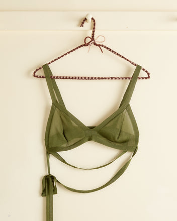 Knit Bra - Apple Green