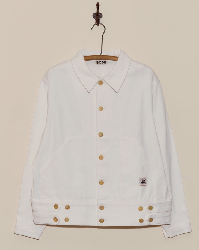 Knolly Brook Side Tab Jacket - White