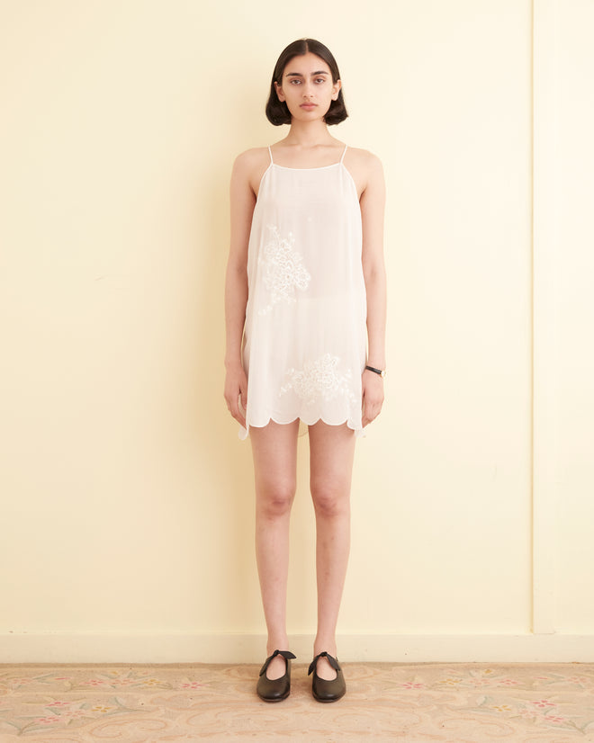 Lace Appliqué Scallop Slip SLIP DRESSES BODE New York