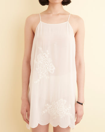 Lace Appliqué Scallop Slip SLIP DRESSES BODE New York