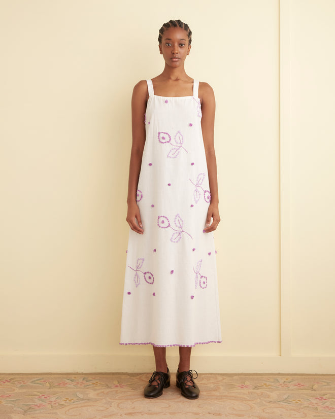 Lavender Popcorn Dress - S