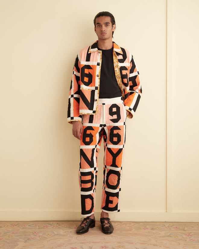 Letter Block Quilt Trousers TROUSERS BODE New York