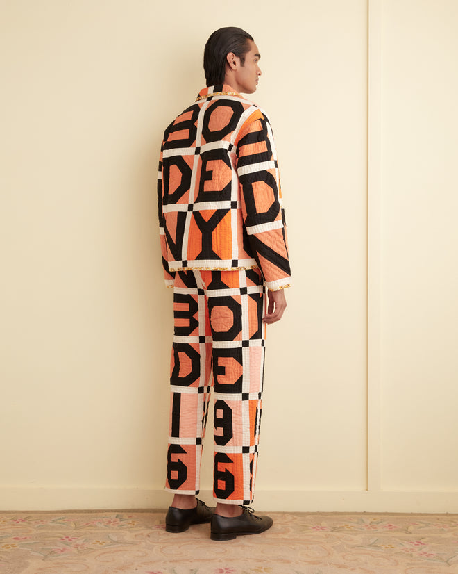 Letter Block Quilt Trousers TROUSERS BODE New York