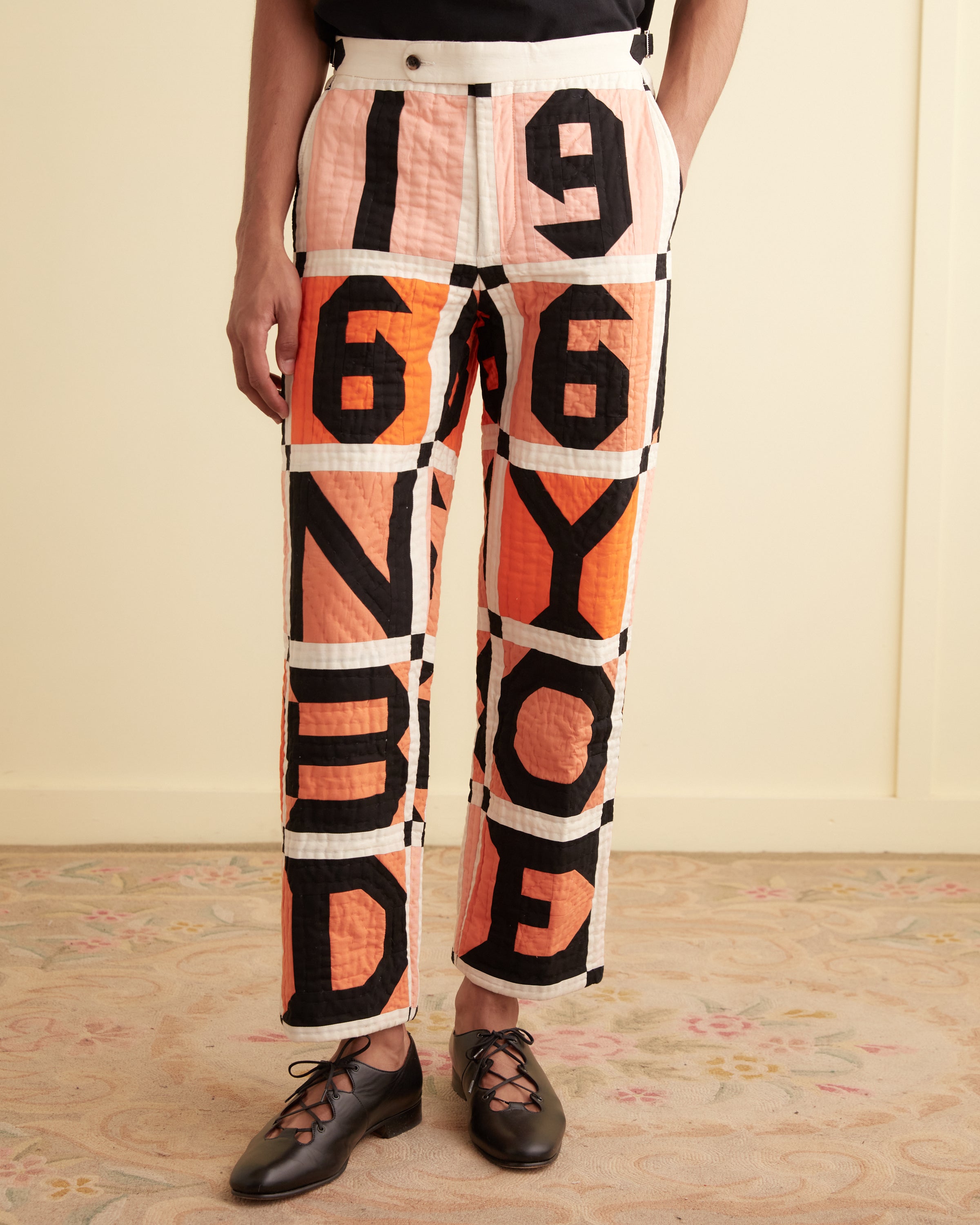 Letter Block Quilt Trousers – BODE