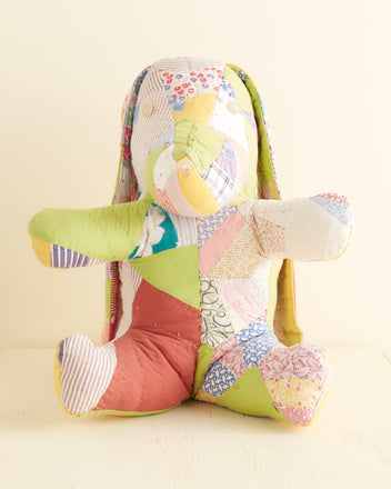Limeade Patchwork Stuffed Dog