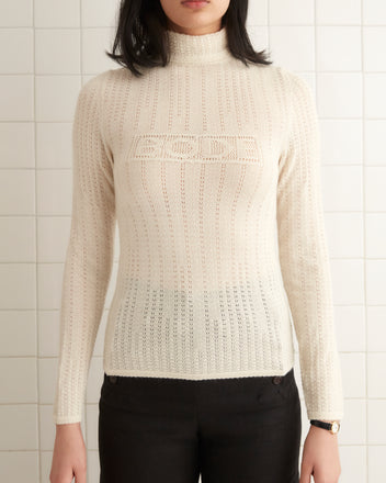 Louise Pullover - Cream WOMENS KNIT TOPS BODE New York