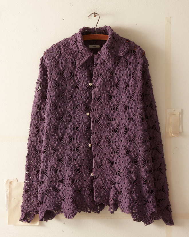 Malbec Crochet Shirt - XS/S