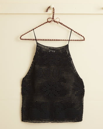 Mansfield Tank - Black WOMENS KNIT TOPS BODE New York