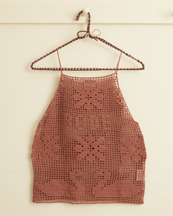 Mansfield Tank - Brown WOMENS KNIT TOPS BODE New York