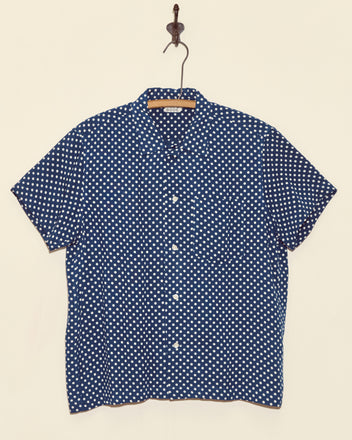 Marina Dot Short Sleeve Shirt - M