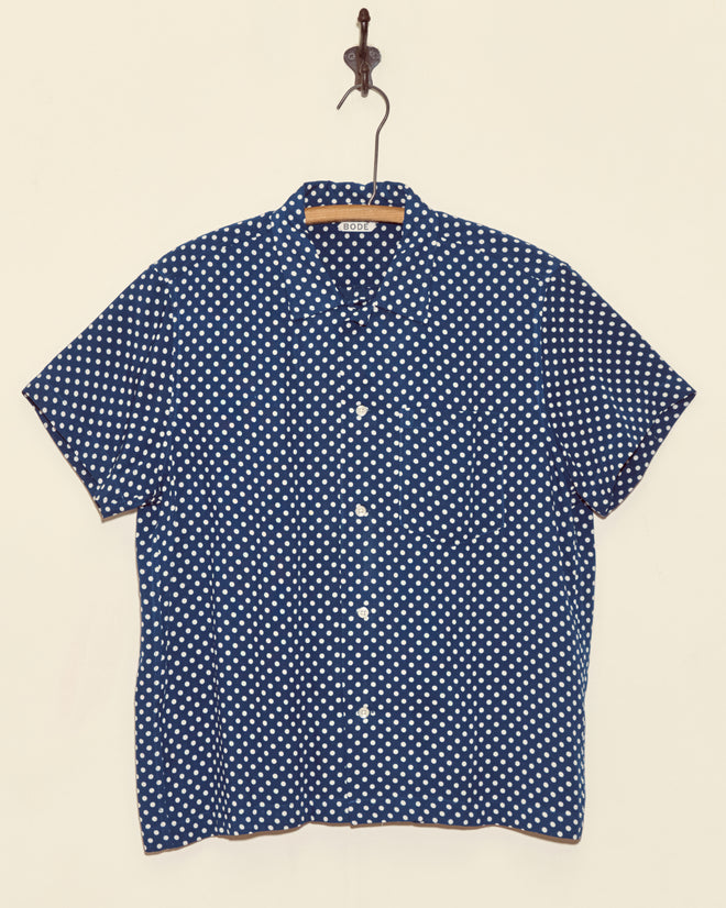 Marina Dot Short Sleeve Shirt - M