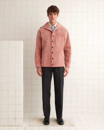 Mariner Suede Jacket - Pink MENS OUTERWEAR BODE New York