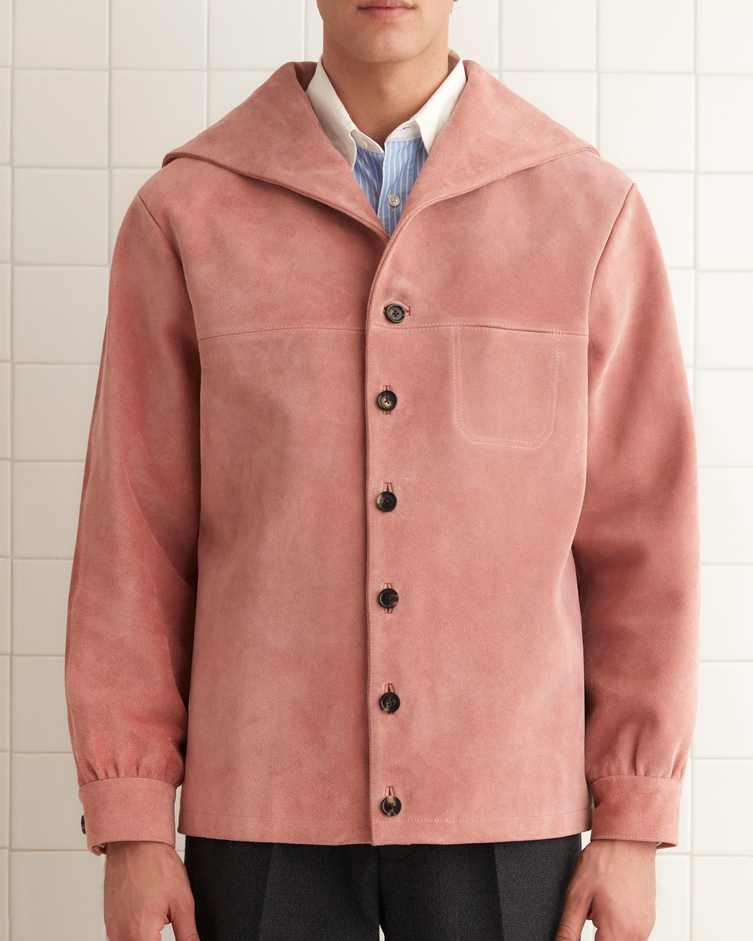 Mariner Suede Jacket - Pink – BODE