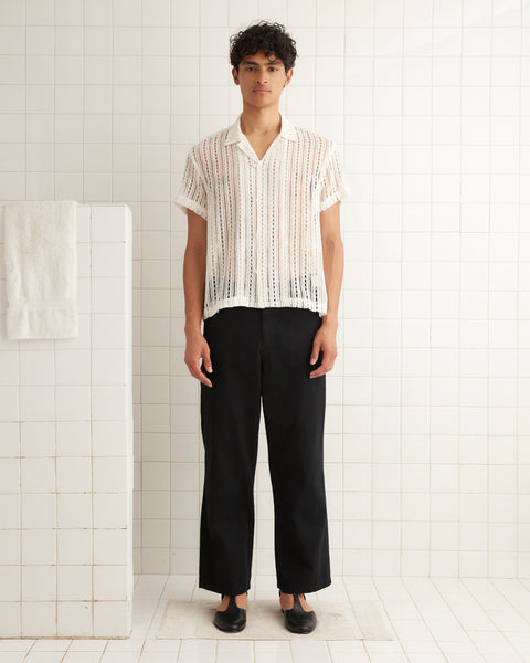 Meandering Lace Short Sleeve Shirt – BODE