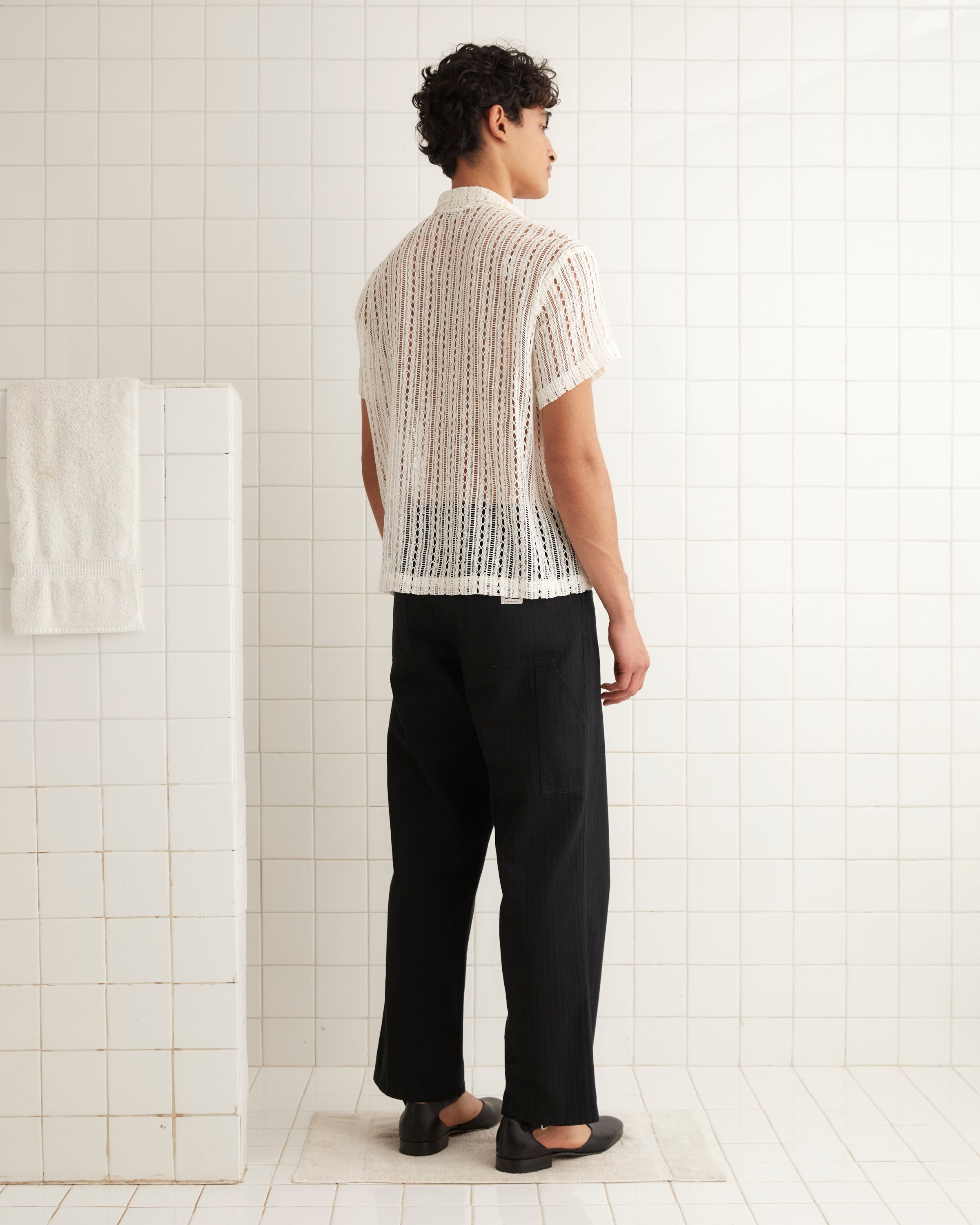 Meandering Lace Short Sleeve Shirt – BODE