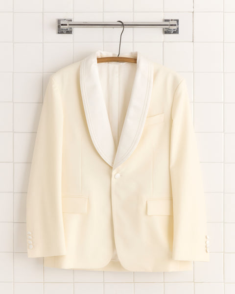 ✨美品✨SUAVELE NO COLLAR JACKET【SV-0148】 Meringue Shawl Collar Tuxedo Jacket – BODE