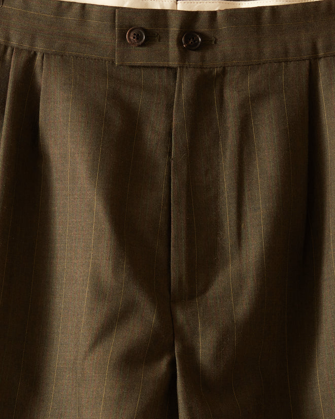 Meyer Stripe Wool Shorts - 34