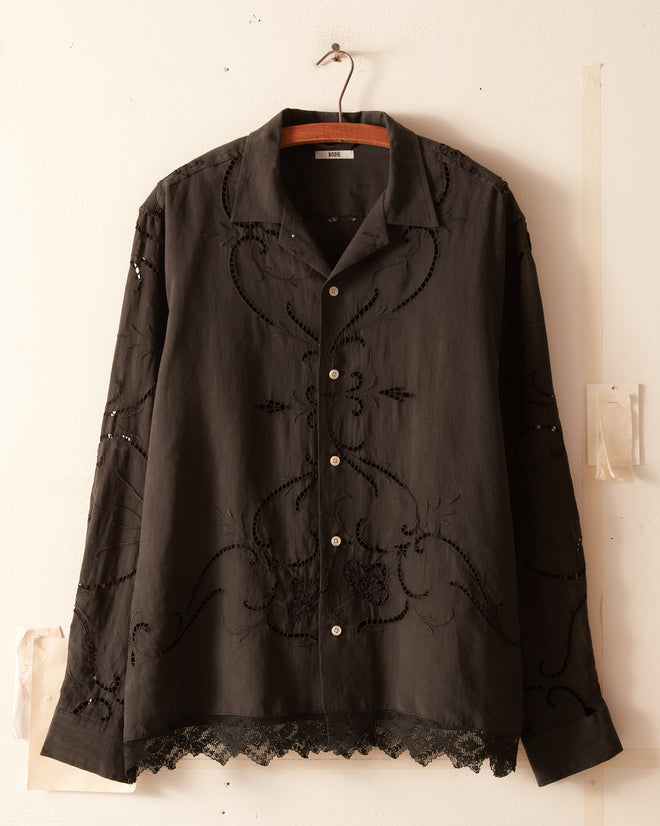 Midnight Bloom Long Sleeve Shirt - L/XL