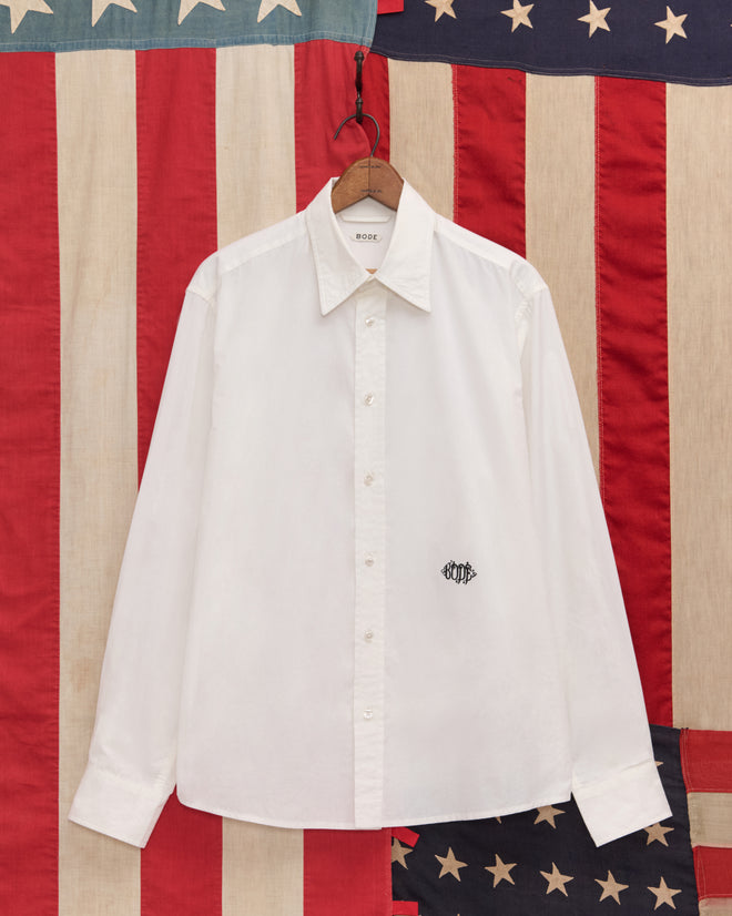 Monogrammed Poplin Shirt