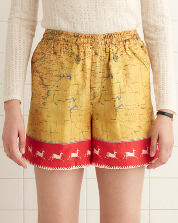 Morocco Map Shorts SHORTS BODE New York
