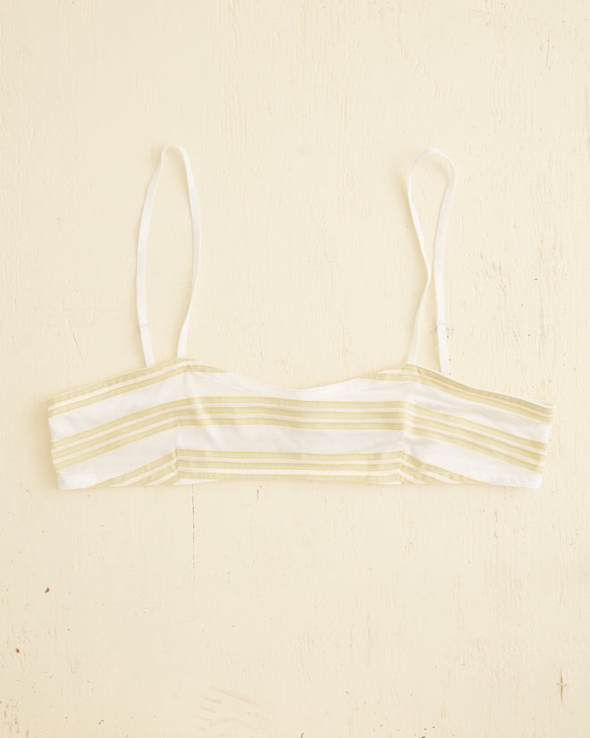 Morris Stripe Club Bra UNDERPINNINGS BODE New York
