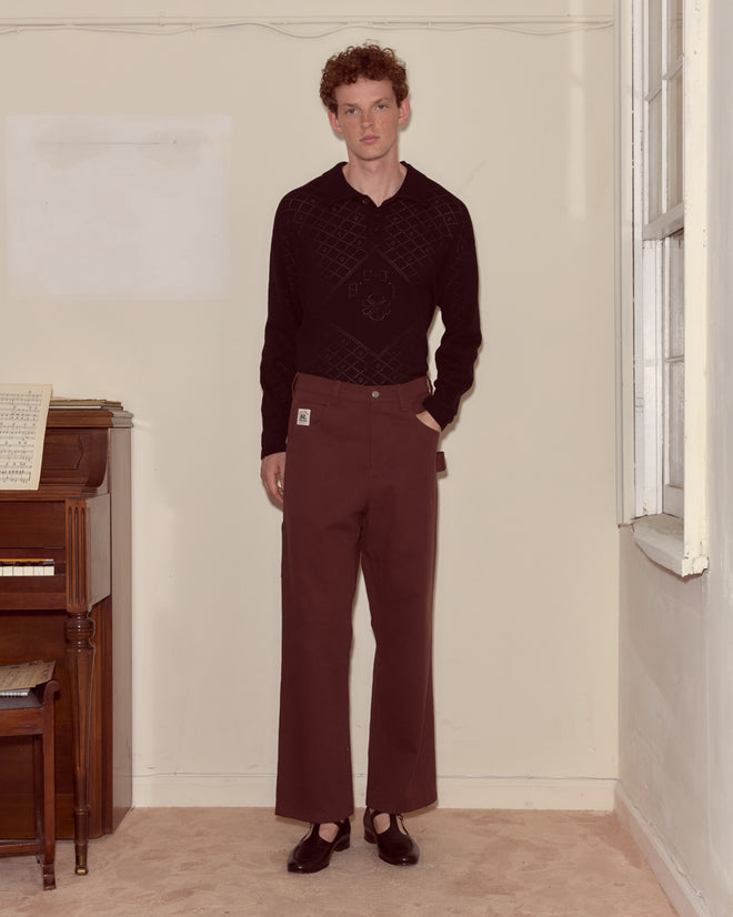 Twill Knolly Brook Trousers - Brown