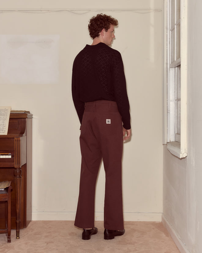 Twill Knolly Brook Trousers - Brown