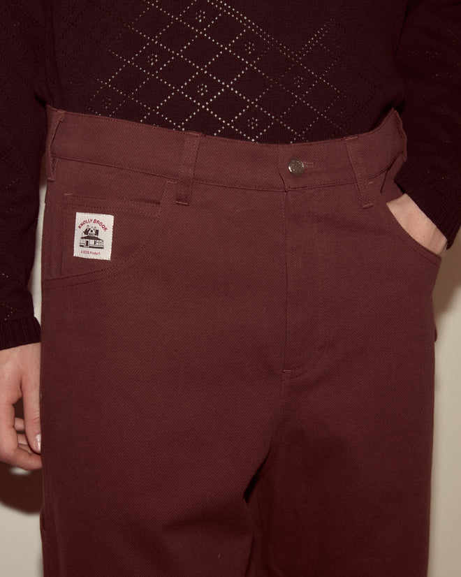 Twill Knolly Brook Trousers - Brown