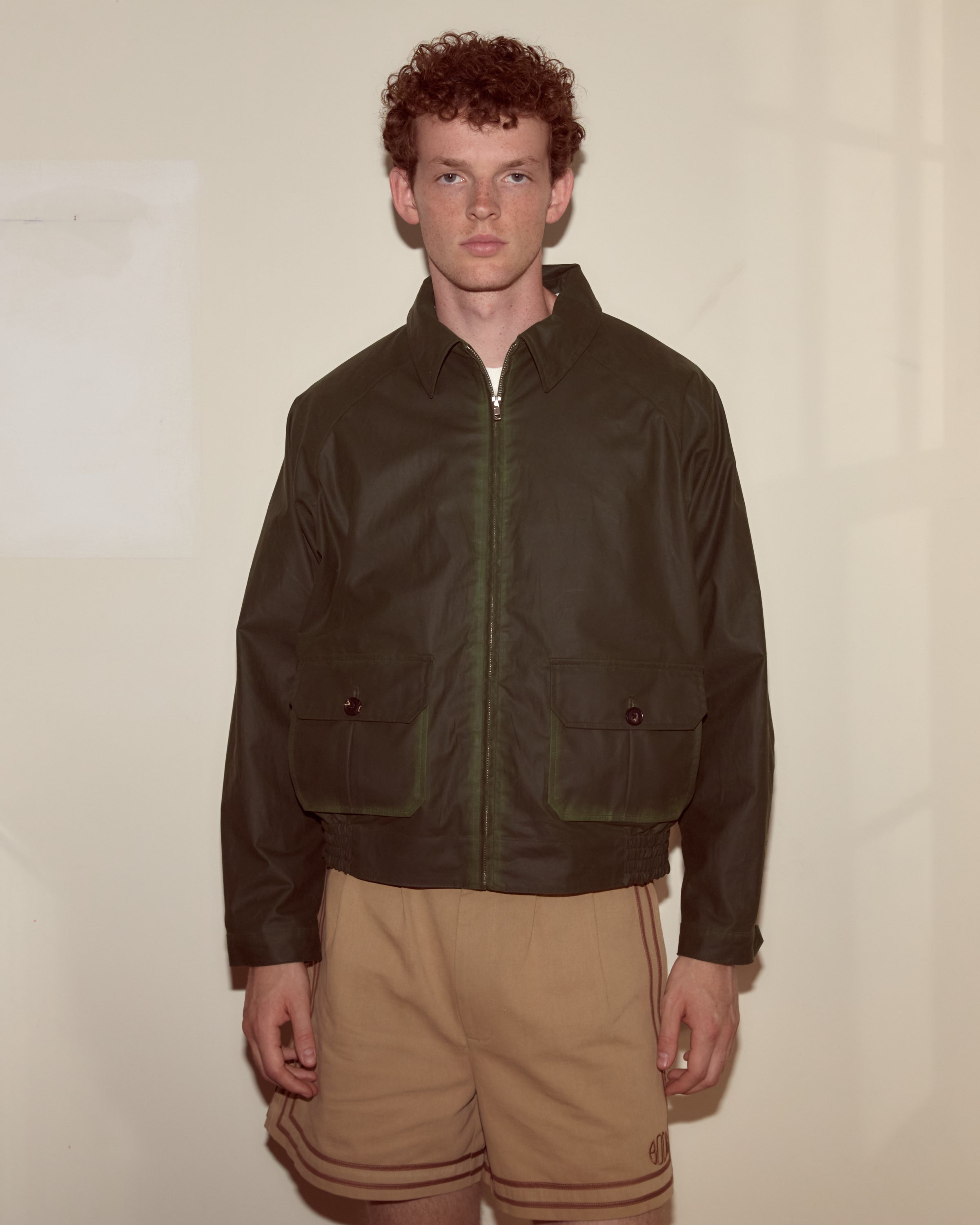 Waxed Coach's Jacket - Green – BODE