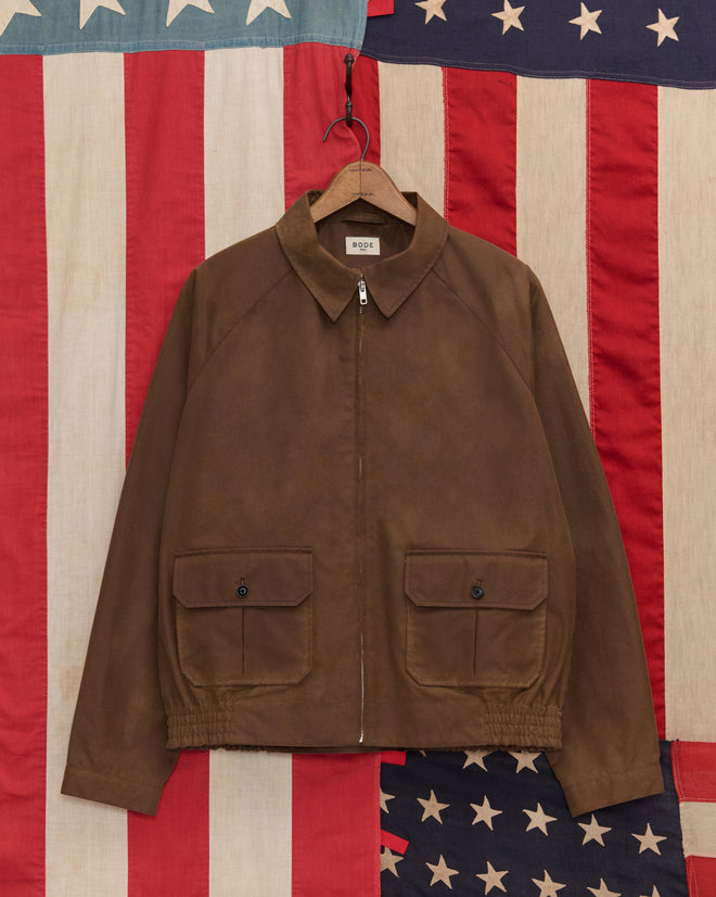 Waxed Coach's Jacket - Caramel