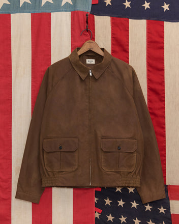 Waxed Coach's Jacket - Caramel