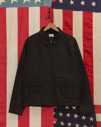 Waxed Coach's Jacket - Black