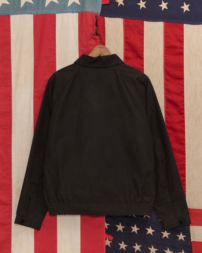 Waxed Coach's Jacket - Black