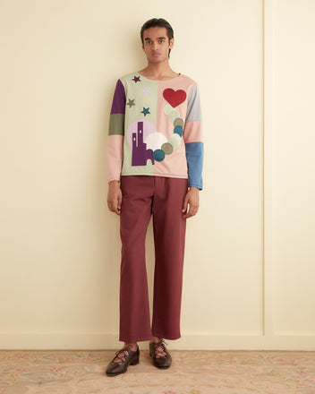 Vista Long Sleeve Shirt CUT AND SEW BODE New York