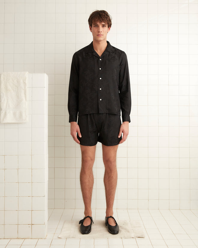 Football Jacquard Boxers - Black MENS SHORTS BODE New York