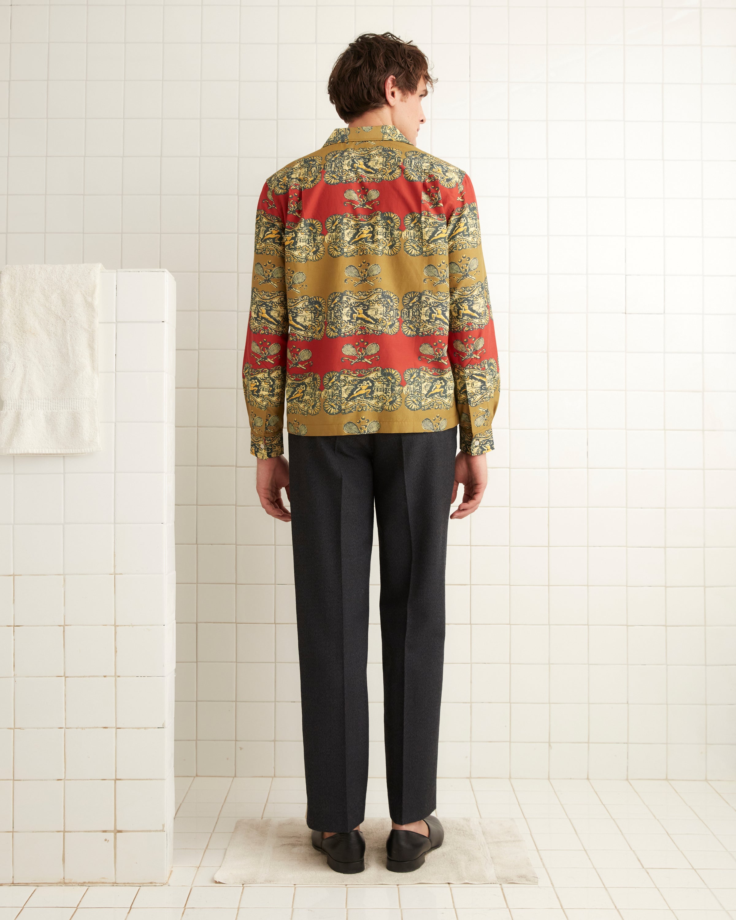 Tennis Court Long Sleeve Shirt – BODE