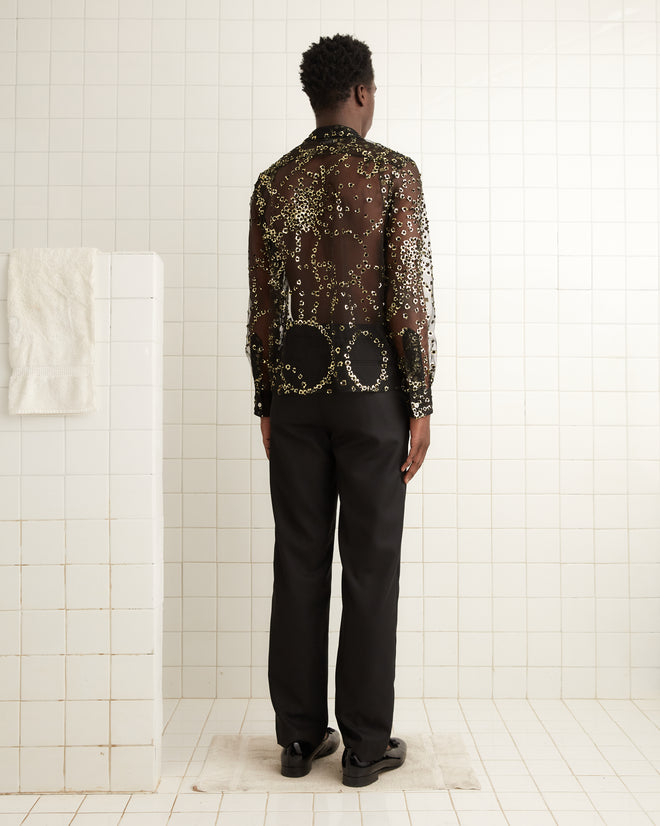 Sheer Fête Shirt XXL / Black