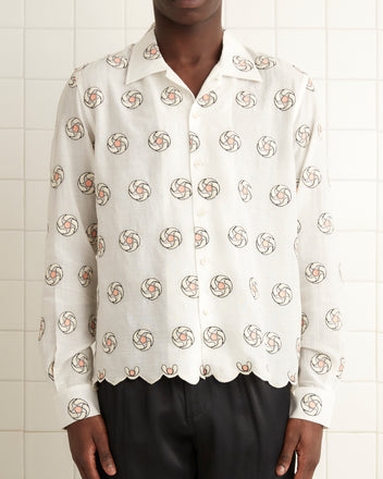 Floral Aperture Long Sleeve Shirt MENS SHIRTS BODE New York