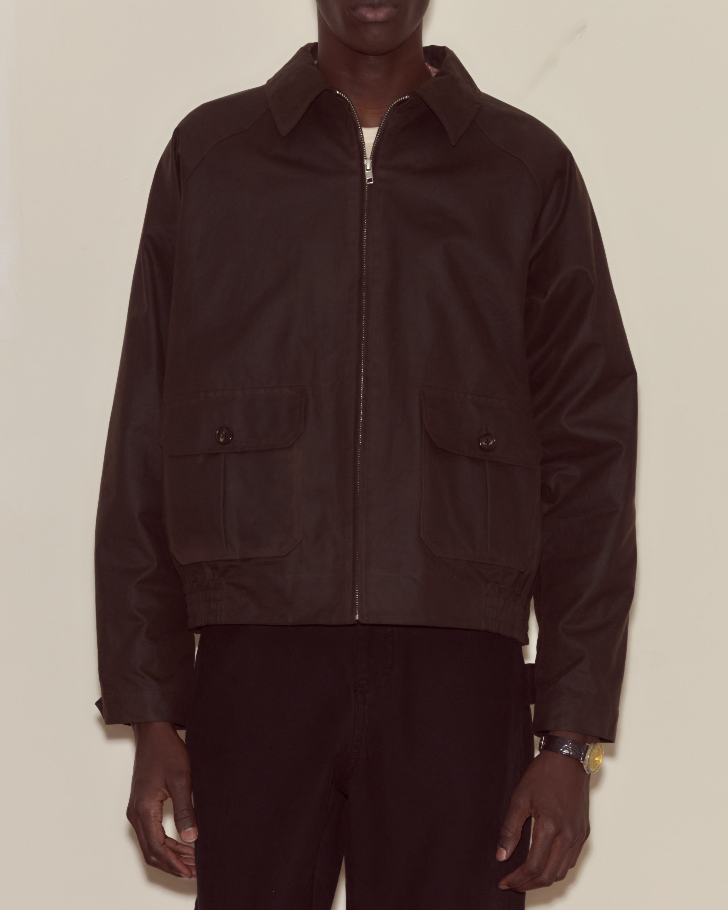 Waxed Coach's Jacket - Brown – BODE