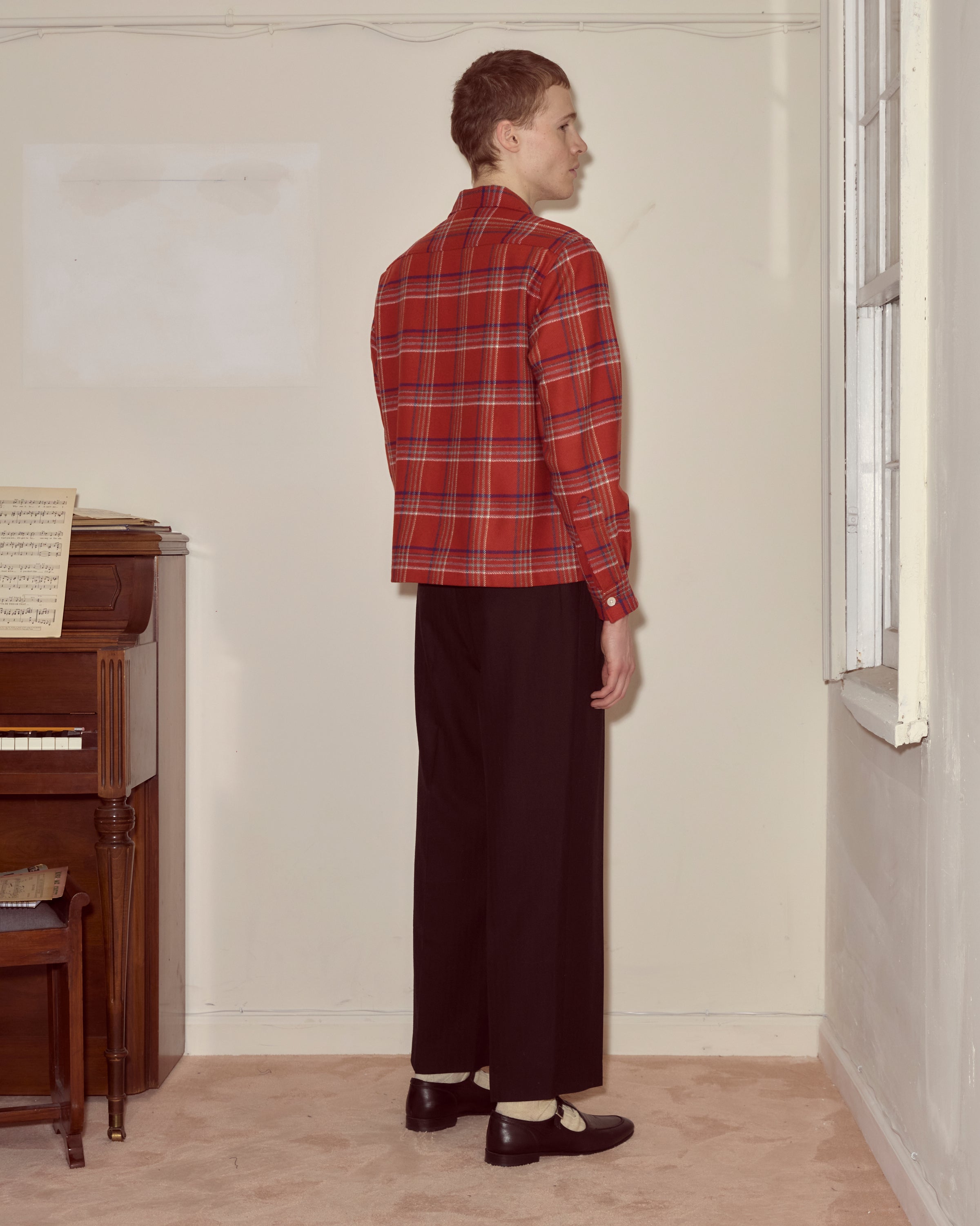 BODE ボーディ レッド プレイド シャツ L/XL Gable Plaid Overshirt – BODE