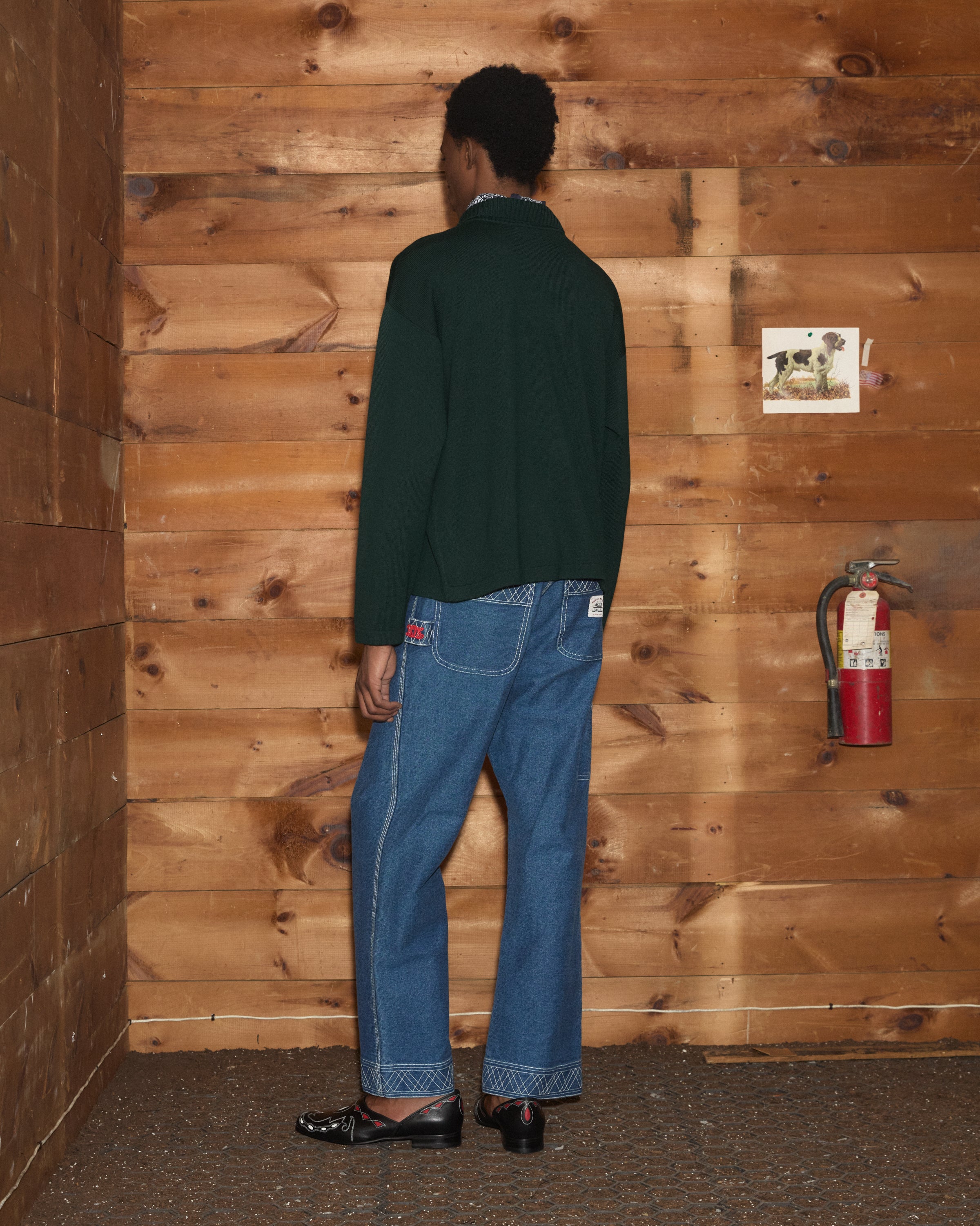 Cowboy Appliqué Polo - Green – BODE