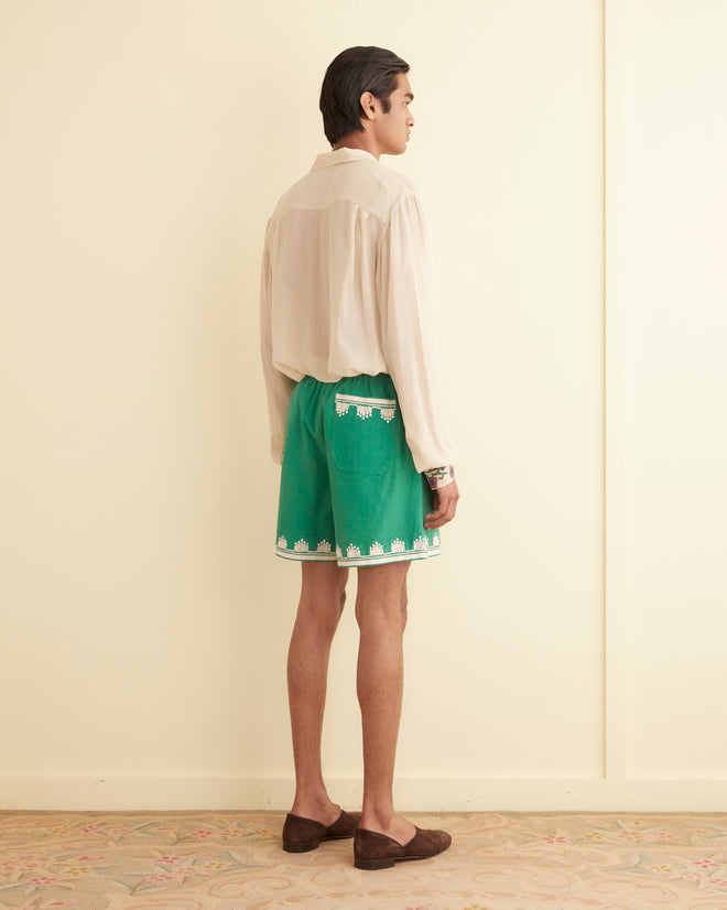 Ripple Appliqué Shorts MENS SHORTS BODE New York