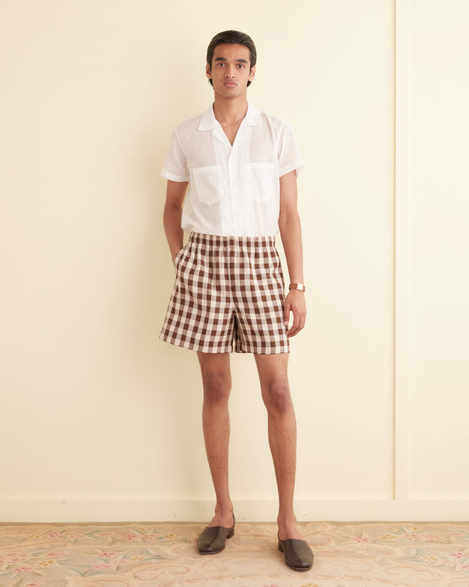 Gilbert Check Shorts MENS SHORTS BODE New York