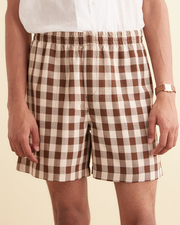 Gilbert Check Shorts MENS SHORTS BODE New York