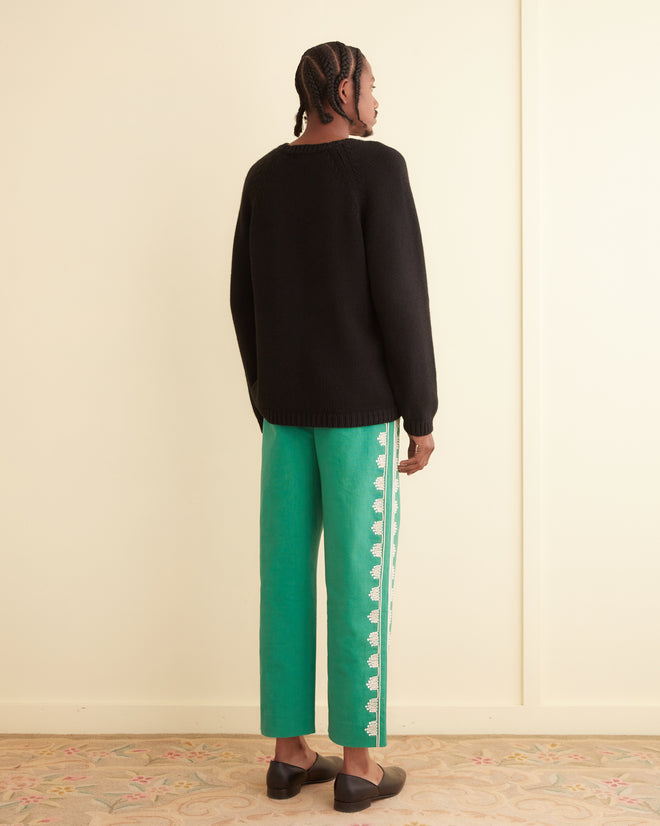Ripple Appliqué Trousers MENS TROUSERS BODE New York